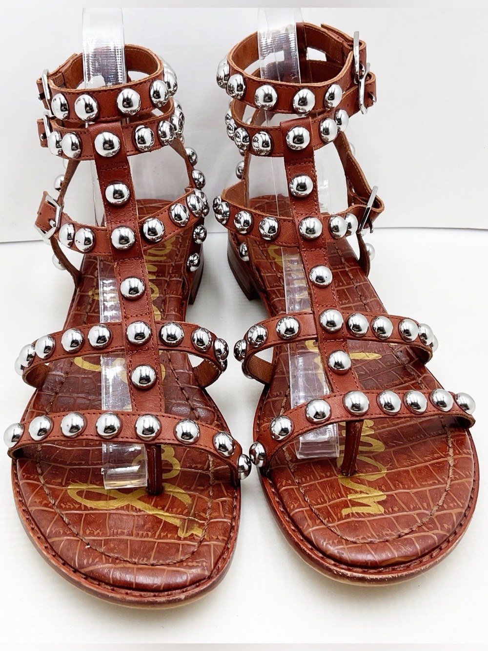 {Sam Edelman} Eavan Studded Gladiator Sandals - Picture 8 of 16